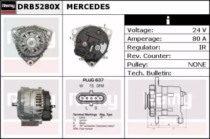 Генератор REMY DRB5280X