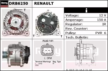 Генератор REMY DRB6250