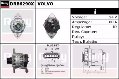 Генератор REMY DRB6290X