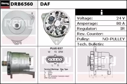 Генератор REMY DRB6560