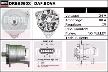 Генератор REMY DRB6560X