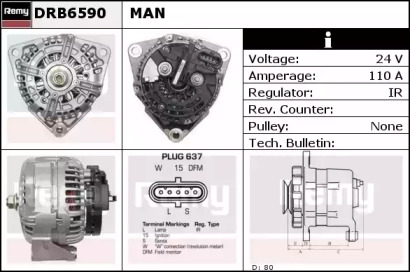 Генератор REMY DRB6590