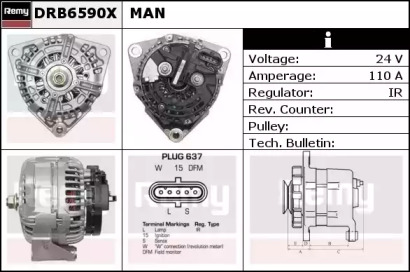 Генератор REMY DRB6590X
