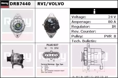 Генератор REMY DRB7440