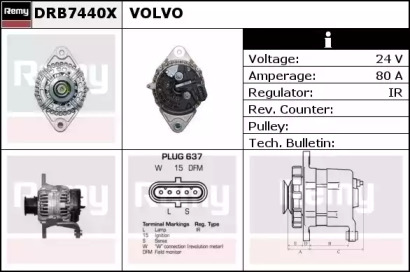 Генератор REMY DRB7440X