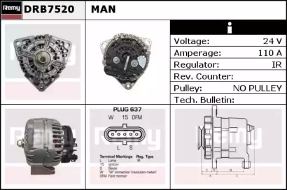 Генератор REMY DRB7520