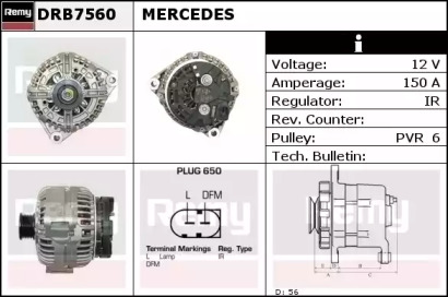 Генератор REMY DRB7560