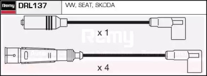 Комплект проводов зажигания REMY DRL137