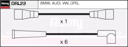 Комплект проводов зажигания REMY DRL22