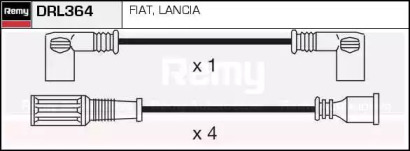 Комплект проводов зажигания REMY DRL364