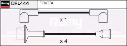 Комплект проводов зажигания REMY DRL444