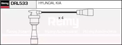 Комплект проводов зажигания REMY DRL533