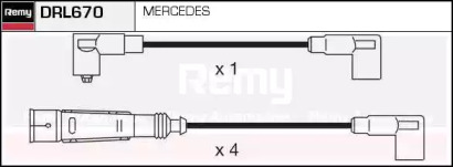 Комплект проводов зажигания REMY DRL670