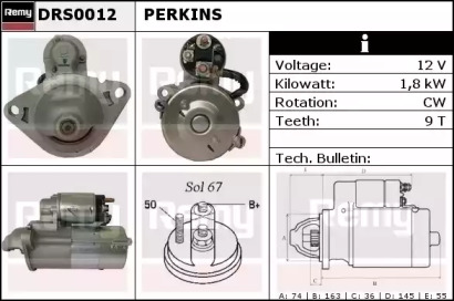 Стартер REMY DRS0012