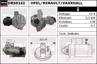 Стартер REMY DRS0142