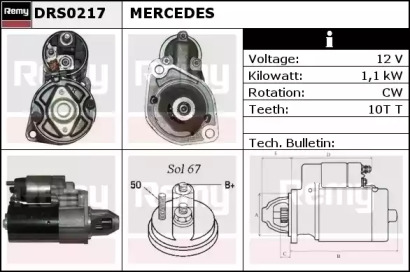 Стартер REMY DRS0217