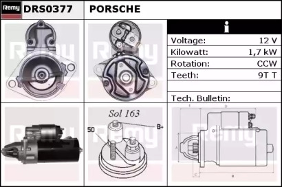 Стартер REMY DRS0377