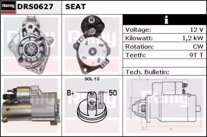 Стартер REMY DRS0627