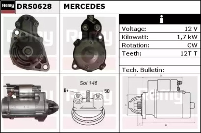 Стартер REMY DRS0628