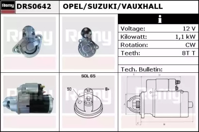 Стартер REMY DRS0642