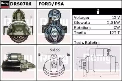 Стартер REMY DRS0706