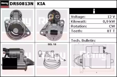 Стартер REMY DRS0813N