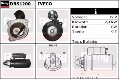 Стартер REMY DRS1200