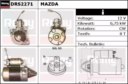 Стартер REMY DRS2271