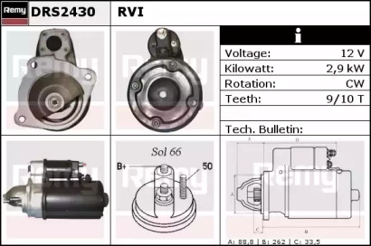 Стартер REMY DRS2430