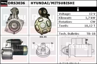 Стартер REMY DRS3036