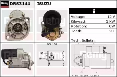 Стартер REMY DRS3144