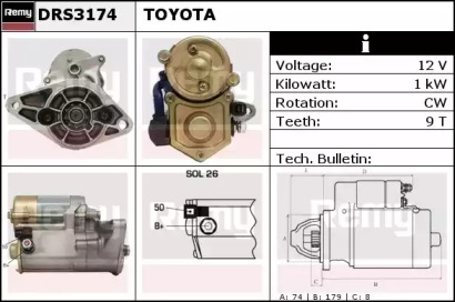 Стартер REMY DRS3174