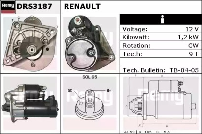 Стартер REMY DRS3187