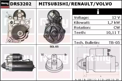 Стартер REMY DRS3202