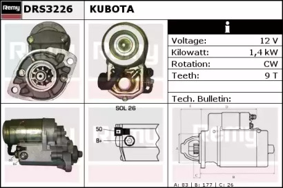Стартер REMY DRS3226