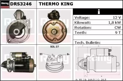 Стартер REMY DRS3246