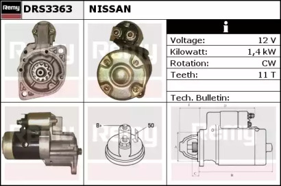 Стартер REMY DRS3363