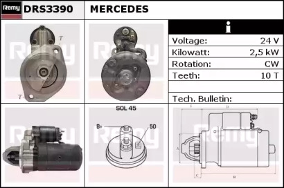 Стартер REMY DRS3390