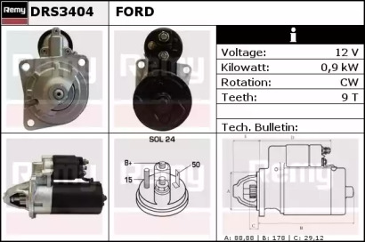 Стартер REMY DRS3404