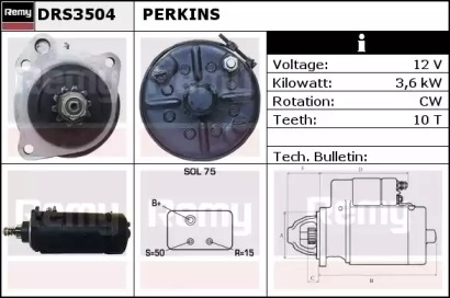 Стартер REMY DRS3504