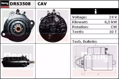 Стартер REMY DRS3508
