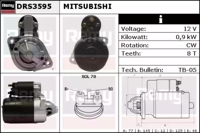 Стартер REMY DRS3595