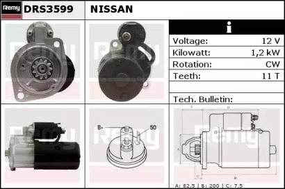 Стартер REMY DRS3599