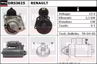 Стартер REMY DRS3625