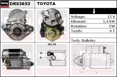 Стартер REMY DRS3653