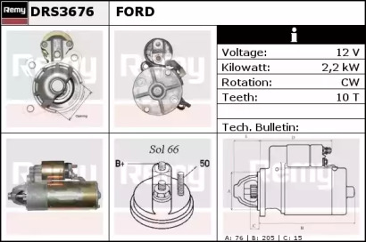 Стартер REMY DRS3676
