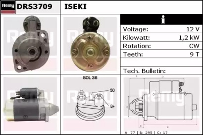 Стартер REMY DRS3709