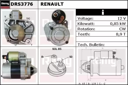 Стартер REMY DRS3776