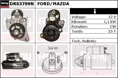 Стартер REMY DRS3799N