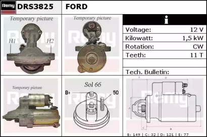 Стартер REMY DRS3825